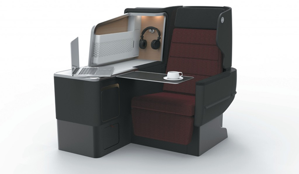 Qantas' Redesigned Business Suites, chair