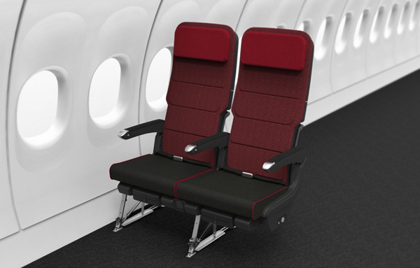 Qantas' Redesigned Business Suites, economy section seats