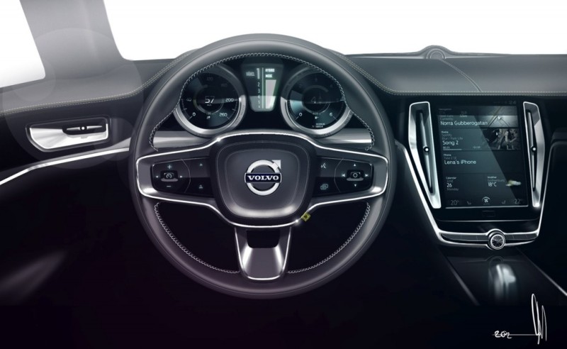Volvo Concept Coupe Hybrid, steering wheel