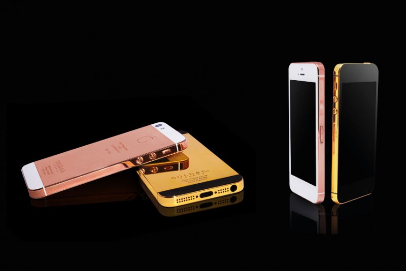 24-karat Gold iPhone 5S, Gold and Rose Gold 2