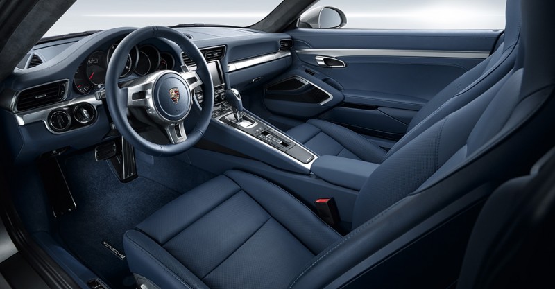 Porsche 911 Turbo and Turbo S Cabriolet, Turbo S Interior in Navy
