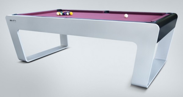 Pool Table From Porsche Design, Set Up for a Game