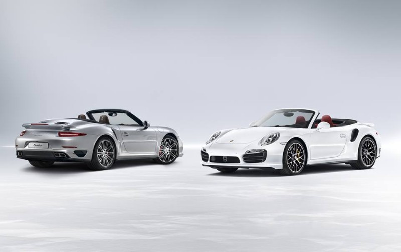 Porsche 911 Turbo and Turbo S Cabriolet, Side By Side