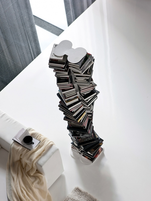 DNA-Inspired Bookcase, View from Above 