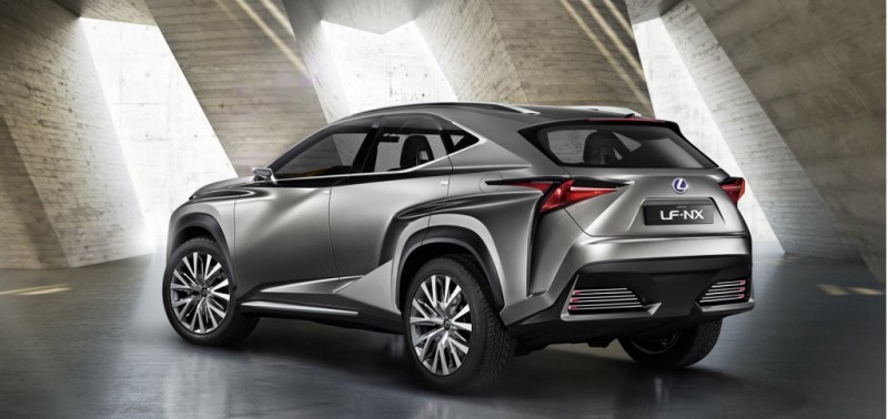 Lexus LF-NX Crossover Concept, A Shot of the Rear of the Car