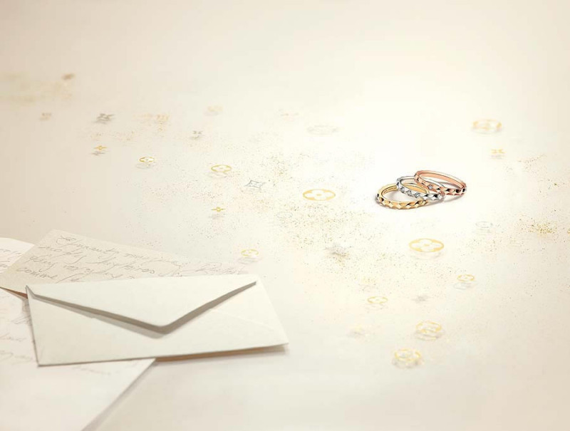 Seal your love with one of four new wedding bands from Louis Vuitton