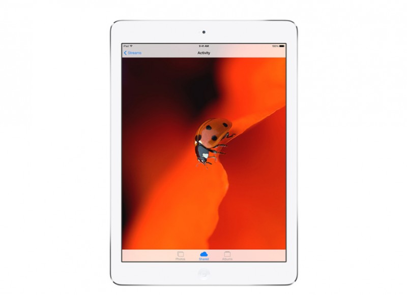 Apple iPad Air, Looking at the Screen