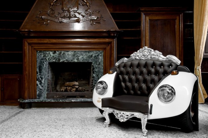 Glamour Beetle Armchair, Baroque Style