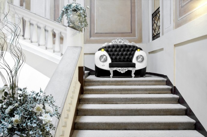 Glamour Beetle Armchair, Stairs