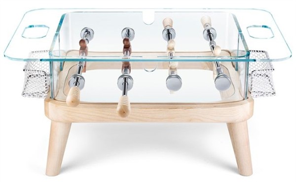 The Coffee Table That's Also a Foosball Table