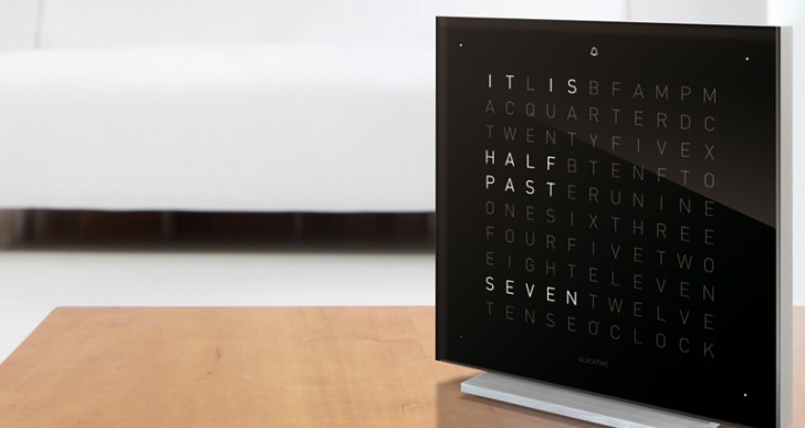 QLOCKTWO Classic Clock Uses Words Instead of Numbers