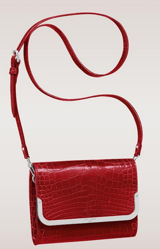 Louis Vuitton Crocodile and Alligator Handbags, Red