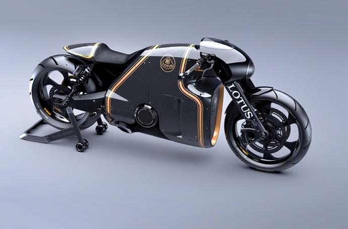 Lotus C-01 motorcycle is the closest thing to a Tron cycle