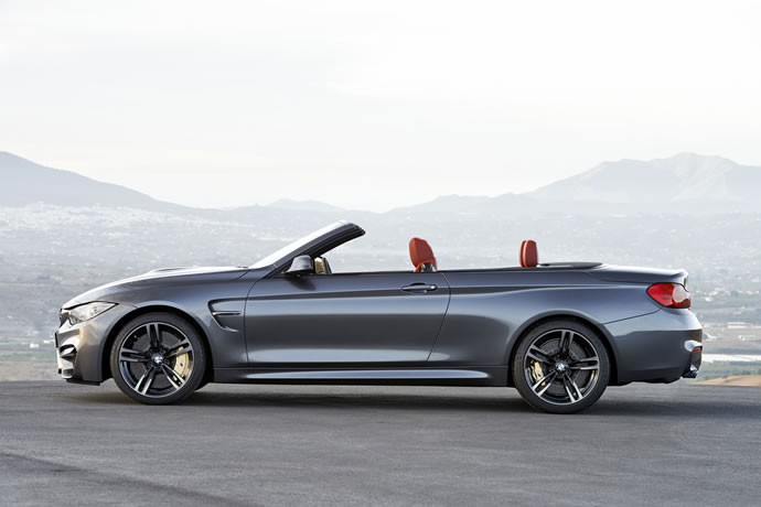 2015 BMW M4 Convertible, Top Down Side View