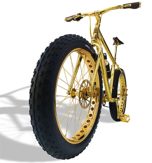 24k Gold Extreme Mountain Bike American Luxury