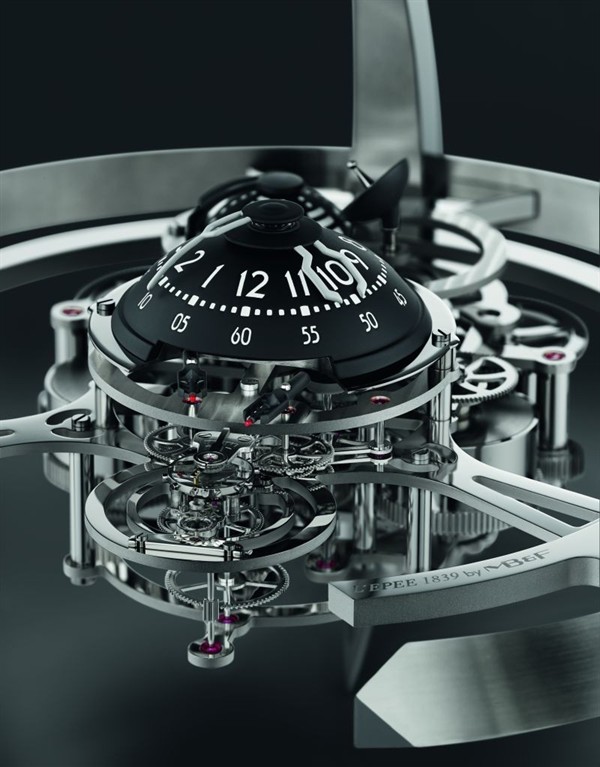Starfleet Machine by MB&F and L'Epee, Center Piece Tells Time