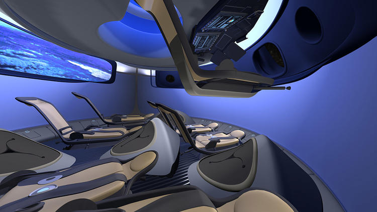 Boeing Commercial Space Travel Concept, Spaceflight Legroom