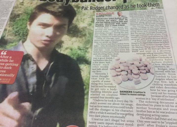Hooked on ‘Creatine’? Major News Outlets Fall for Elaborate Elliot Rodger Hoax