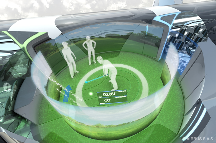 Golf on a Plane? Airbus Predicts Air Travel in 2050