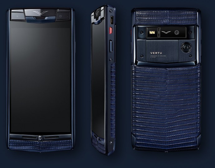 Vertu Signature Touch with Hasselblad Camera Well Worth $11,300, blue