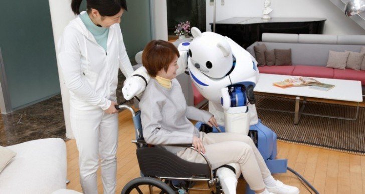 Robear Robot Assists Nurses in Caring for the Elderly