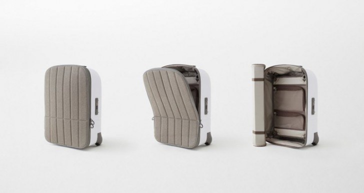 Kame Suitcase by Nendo Features a Soft Cover