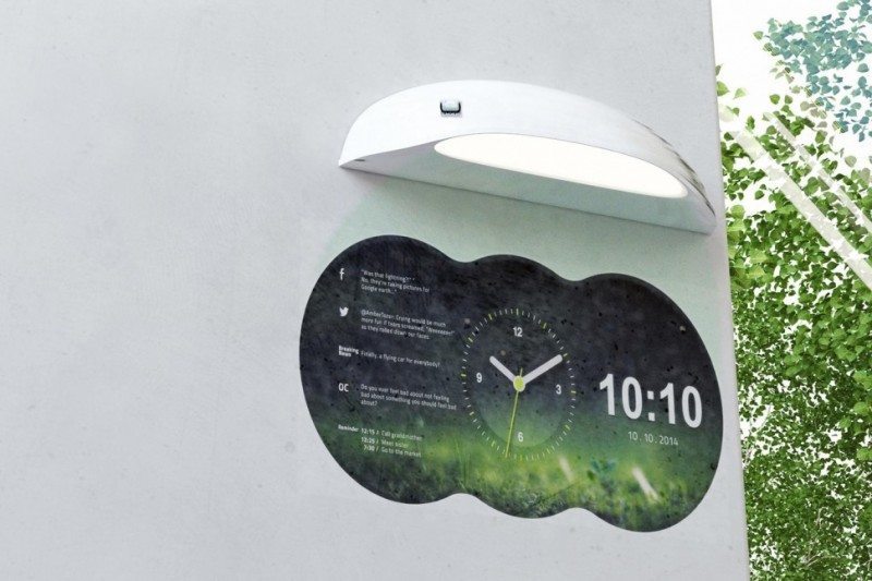 this-wall-projecting-clock-can-display-the-weather-tweets-your-familys-location-on-a-map-and-more1