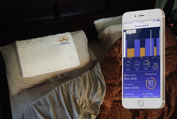 Chrona Smart Pillow Uses Delta-Frequency Sound Waves to Enhance Deep Sleep