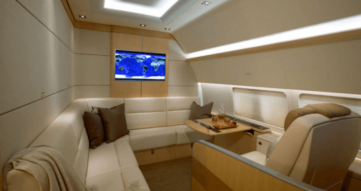 Configurable Business Jet Interior by Comlux