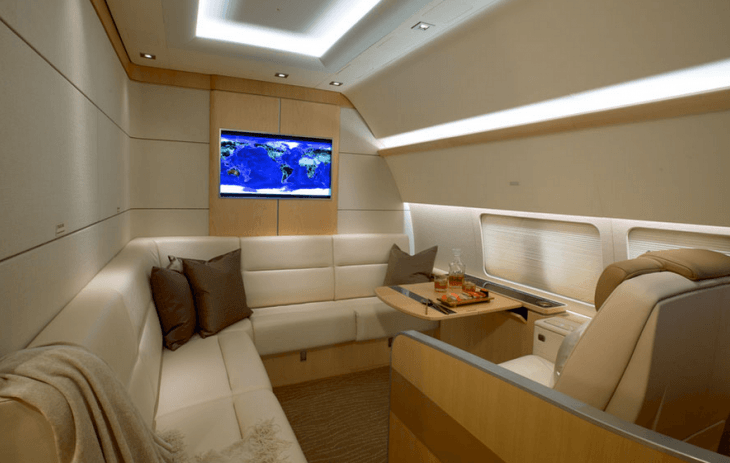 Configurable Business Jet Interior by Comlux