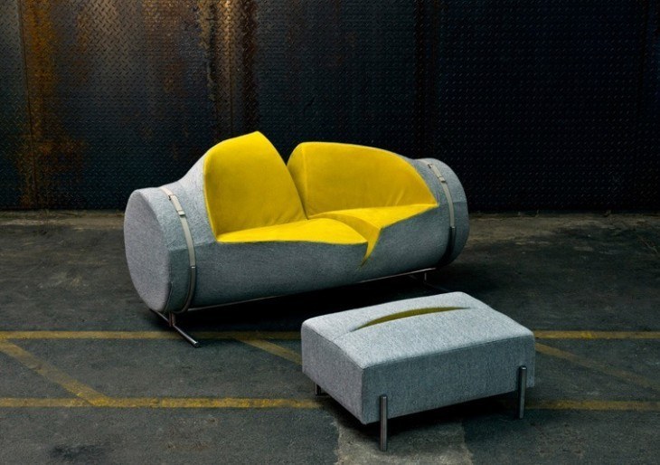 Slashed Sofa by Charlotte Kingsworth