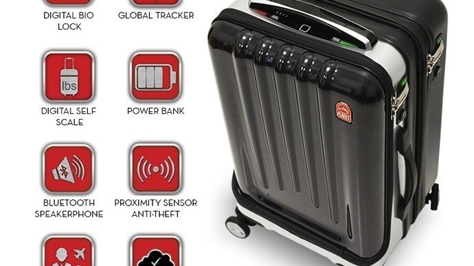 Space Case 1 Luggage Features Biometric Lock, GPS, Bluetooth, and More