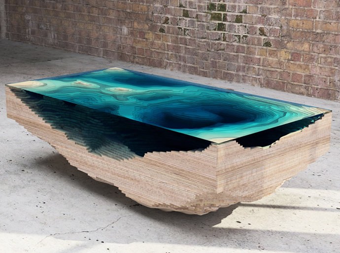 ‘The Abyss’ Table Depicts Cross-Section of the Sea