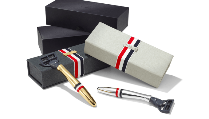 Thom Browne and Harry’s Create Sterling Silver and 24k Gold Razors