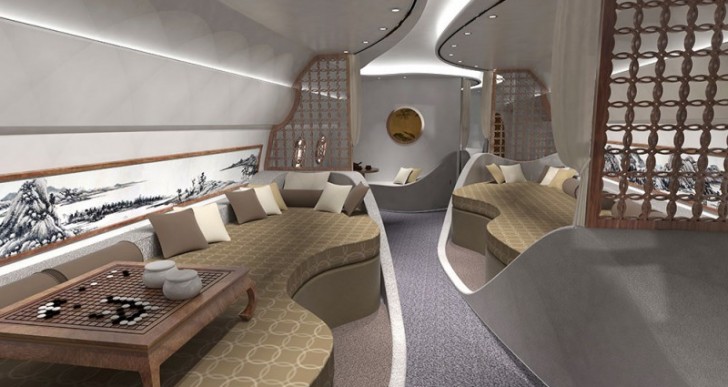 Haeco Offers Feng Shui Private Jet Interior