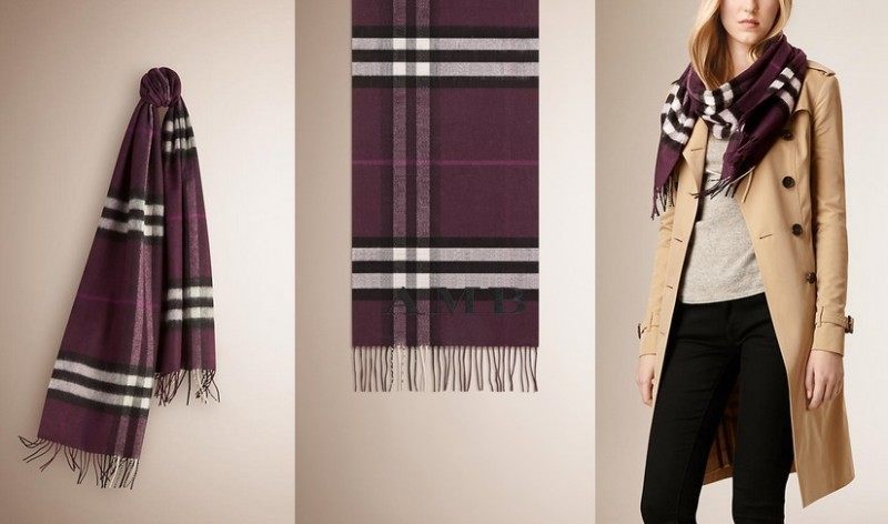 You Can Now Personalize Your Burberry Scarf | American Luxury