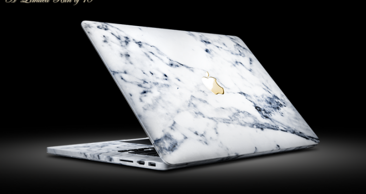 This $7500 MacBook Pro Is Finished in Marble and 24k Gold