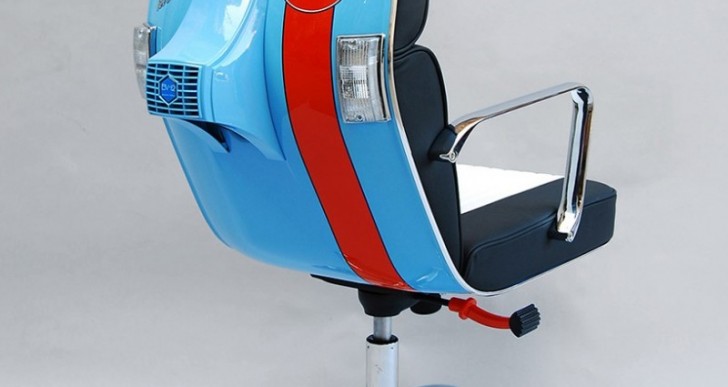 Bel & Bel Turns Vespa Scooters Into Office Chairs