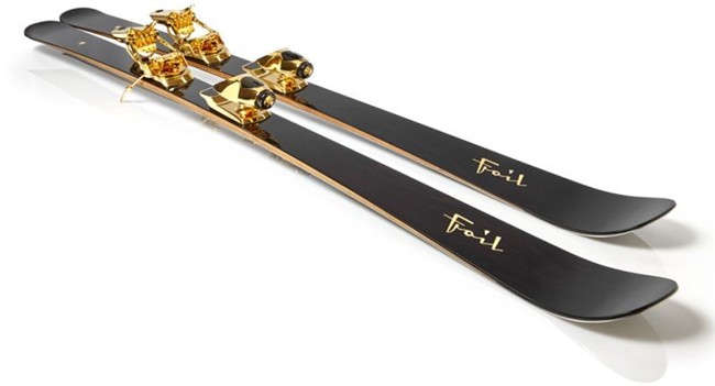 Hit the Slopes in Style With These $50k Gold-Plated Skis
