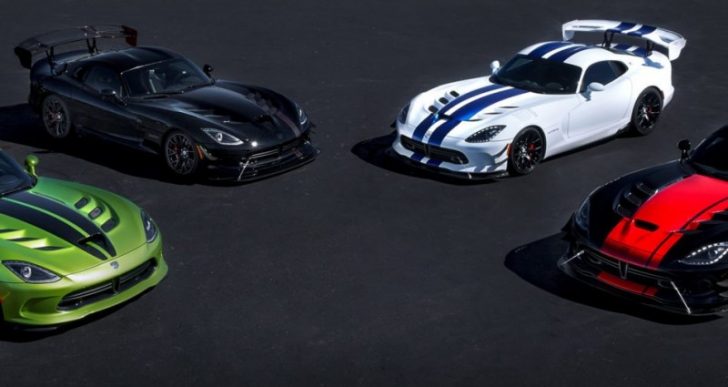 Swan Song For the Viper: In Car’s Final Year, Dodge Offers Five Limited Editions