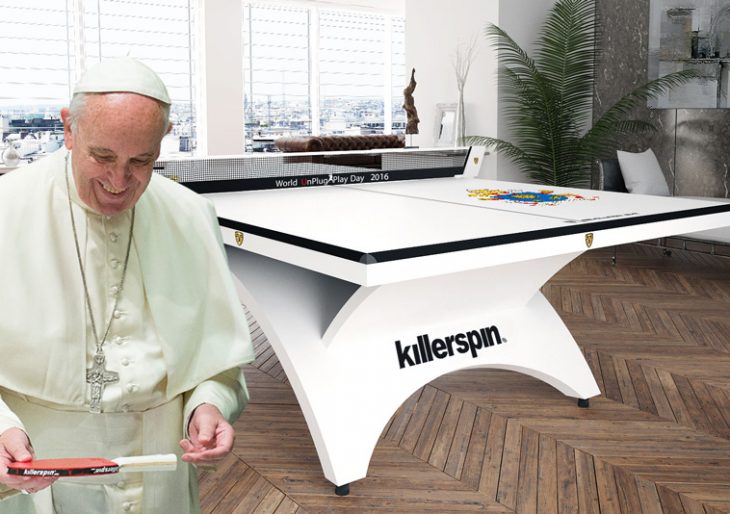 Here’s Your Chance to Meet the Pope—and Own the Same Ping Pong Table He Does