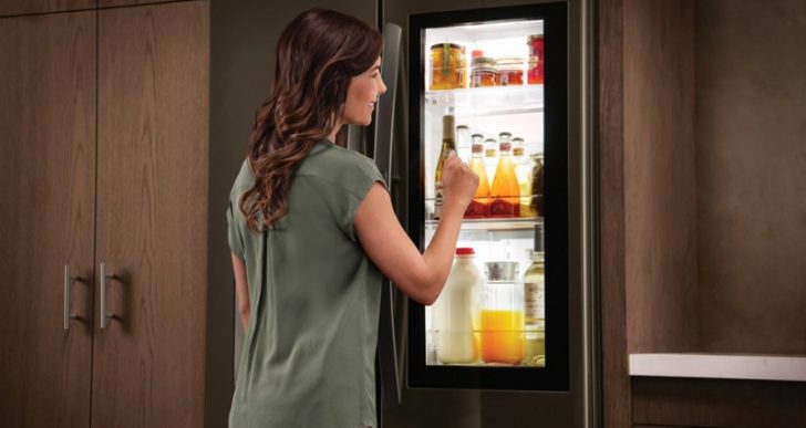The LG Instaview is a Fridge You Can See Through With a Knock