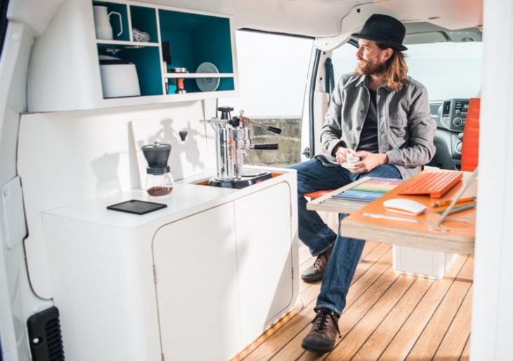 Nissan Packs a Hip Office Into Its All-Electric Van
