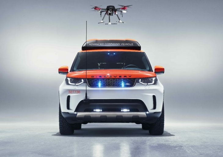 Austria’s Red Cross Hopes to Save Lives with a Team of Custom Land Rovers Featuring Drone Launch Pads