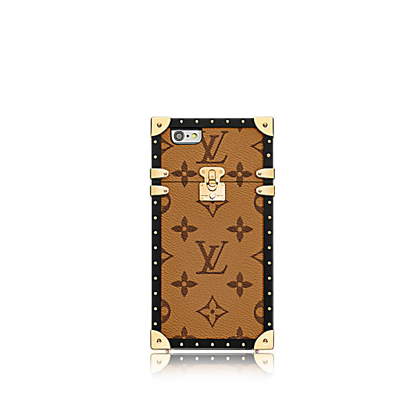 Beautiful Louis Vuitton Eyetrunk iPhone x Case in Brown Monogram Coated Canvas