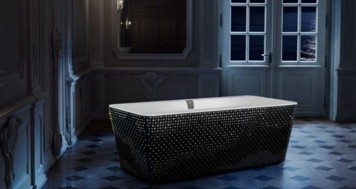 Bathe in Riches with the Swarovski-Lined ‘Squaro’ Tub by Villeroy & Boch