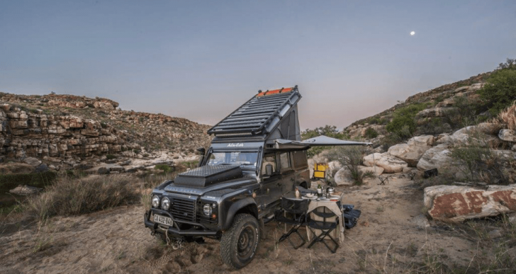 Alu-Cab’s Icarus Rooftop Conversation Kit Turns Your Land Rover into an All-in-One Camper with Headspace