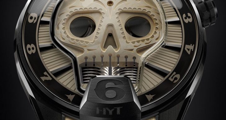 The $95K Skull Vida Puts an Artfully Spooky Face on HYT’s Hydro-Mechanical Watch