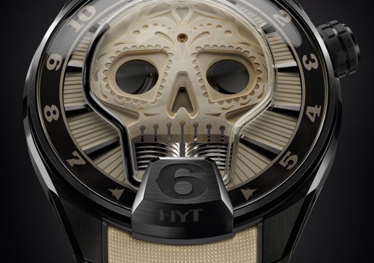 The $95K Skull Vida Puts an Artfully Spooky Face on HYT’s Hydro-Mechanical Watch