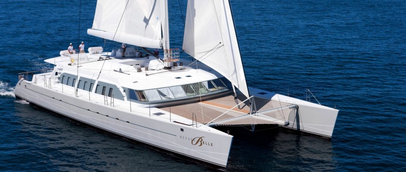 Fabulous 104-Foot Catamaran Necker Belle Available Now for 